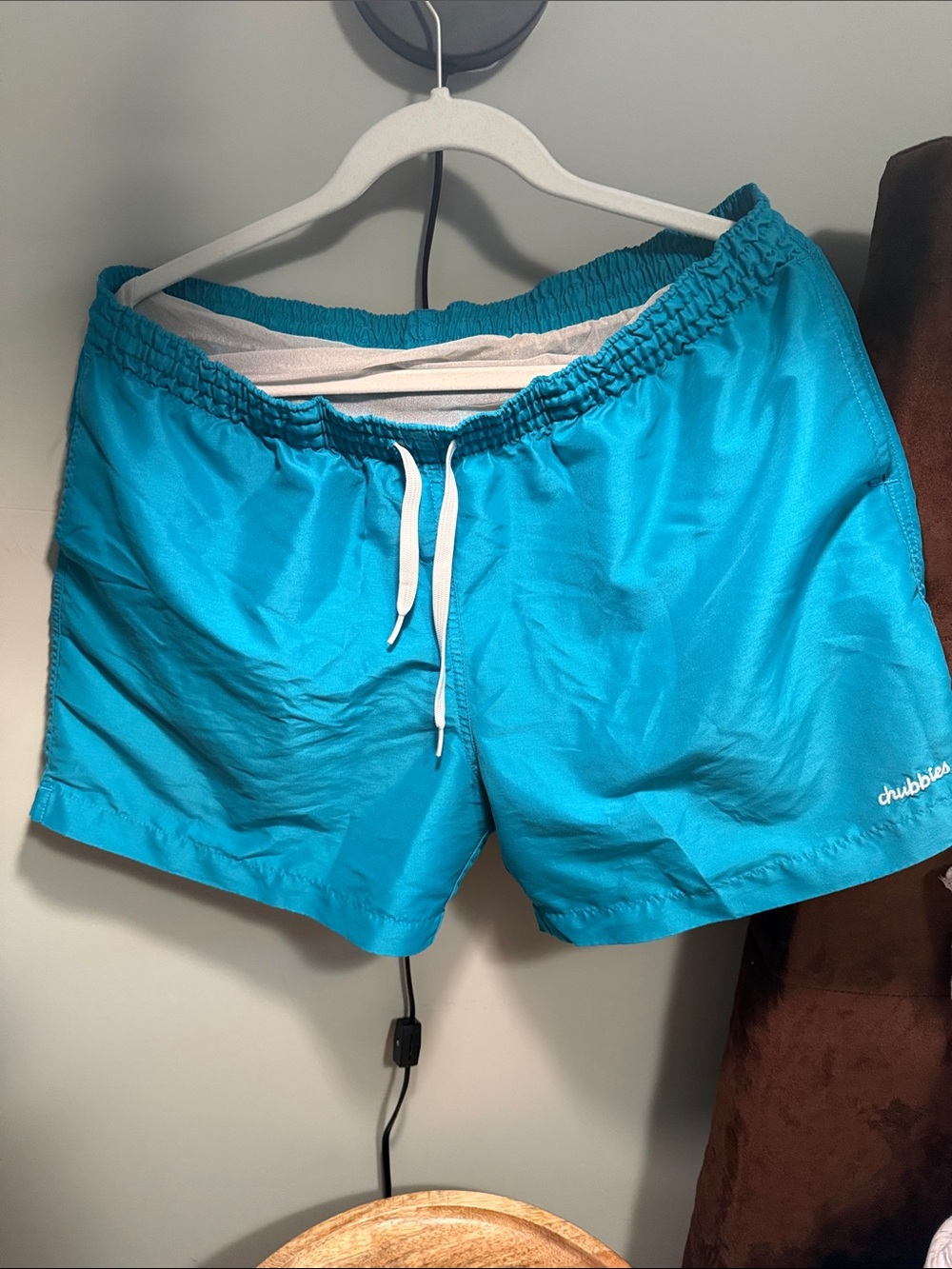 chubbies Bright Teal Swim Trunks